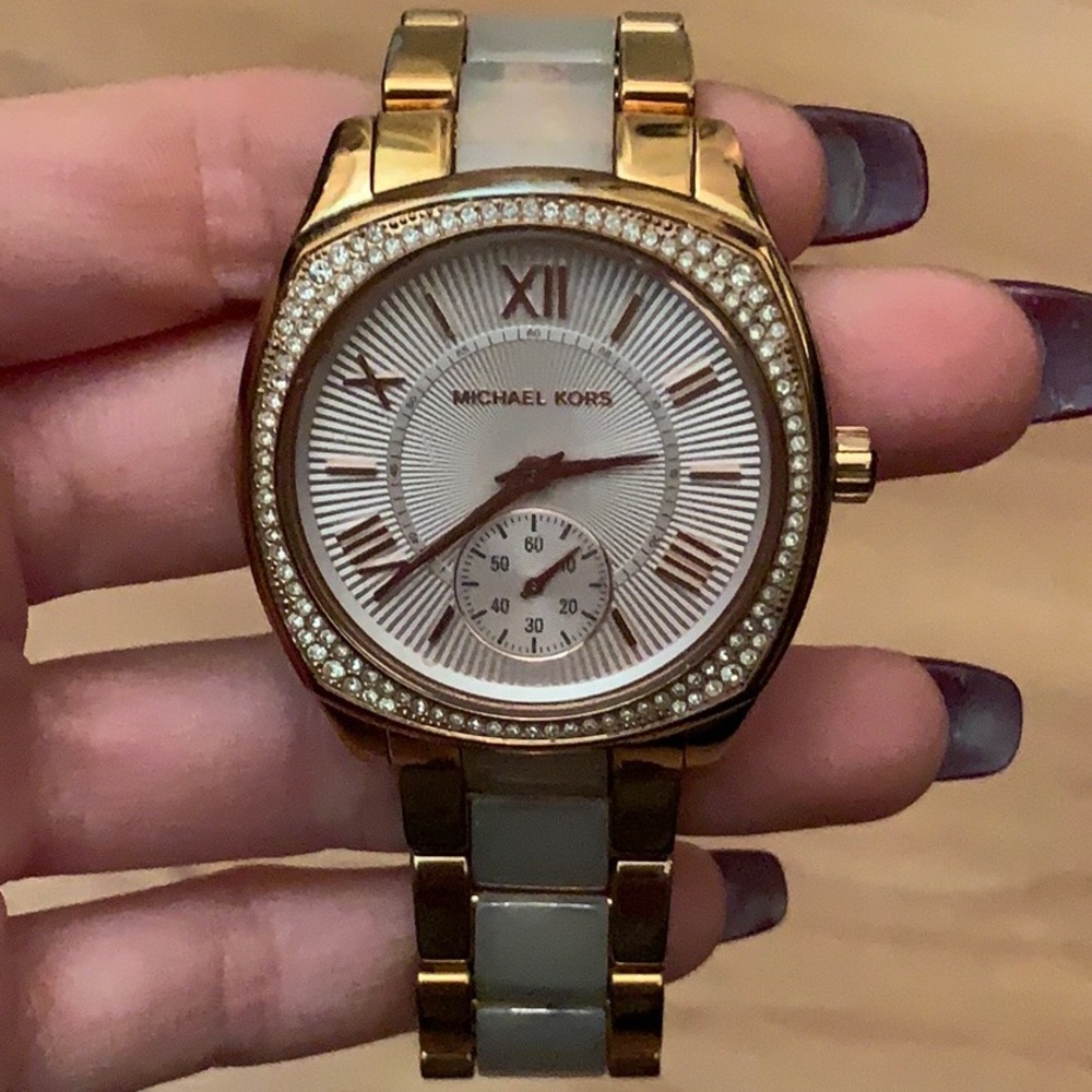 Michael Kors rose gold & yellow gold watch